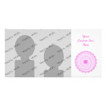 Pink Cupcake. Photo Card