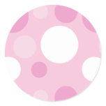 Pink Cupcake Polka Dot Stickers
