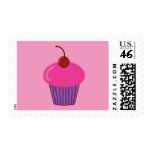 Pink Cupcake Postage Stamp
