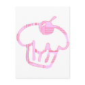 pink cupcake postcards