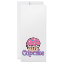 Pink Cupcake Personalized Rack Card