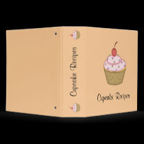 Pink Cupcake Recipe Binder binders