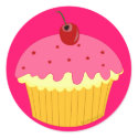 Pink Cupcake sticker