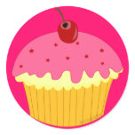 Pink Cupcake Sticker