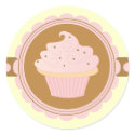 Pink Cupcake stickers by candystore Pink Cupcake stickers