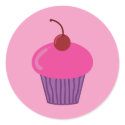 Pink Cupcake stickers