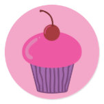 Pink Cupcake stickers