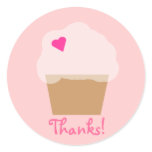 Pink Cupcake Sticker