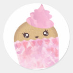 Pink Cupcake Sticker