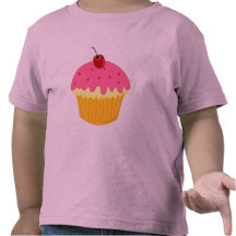 Pink Cupcake Tshirts