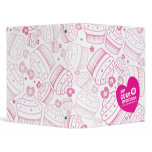 pink cupcakes binders by thecuteinstitute pink cupcakes binders