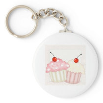 Pink Cupcakes Key Chains