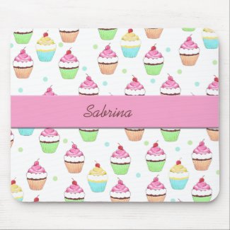 Pink Cupcakes Mouse Pad