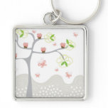 Pink Cupcakes on a Tree Keychain keychains