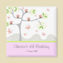 Pink Cupcakes Tree Save The Date Gift Favor Magnet by fat_fa_tin Pink Cupcakes Tree Save The Date Gift Favor Magnet