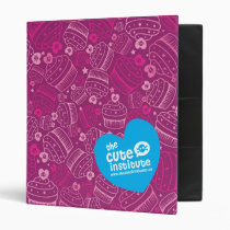 pink cupcakes binders