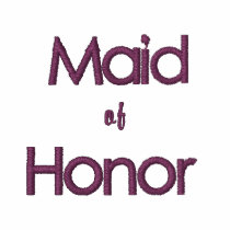 Pink & Currant Maid of Honor Wedding T-Shirt embroidered shirts