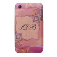 Pink Curves iPhone 3 Case-Mate Case