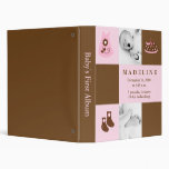 Pink Custom Photo Baby Clothes Vinyl Binders