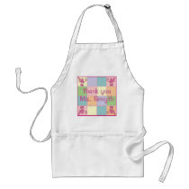 Pink Customizable Patchwork Apron