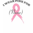 Pink Customizable T-Shirt by PinkRibbon Pink Customizable T-Shirt