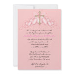 Pink CUTE Communion/Baptism Invite invitations