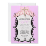 pink CUTE Communion/Baptism Invite invitations