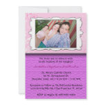 Pink CUTE Communion/Baptism Invite invitations