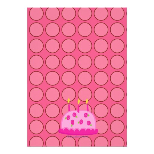 Pink, Cute, Girl Bowling Party Invitation