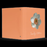 Pink Daffodil Customizable Binder