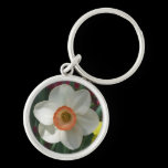 Pink Daffodil Keychain