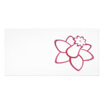 Pink Daffodil Custom Photo Card