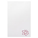 Pink Daffodil Customized Stationery