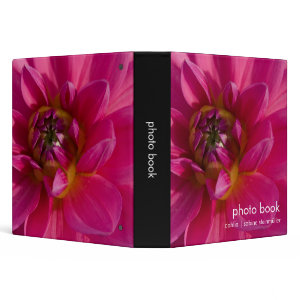 Pink Dahlia binder