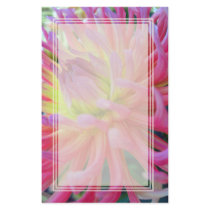 Pink Dahlia Blank Stationery