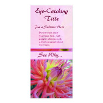 Pink Dahlia Business Advert Rack Cards rack cards