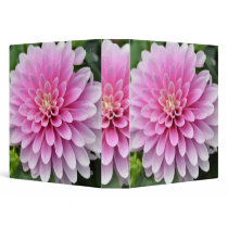 Pink Dahlia Flower Binder