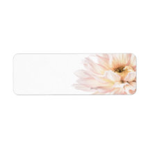 Pink Dahlia Flower - Dahlias Customized Template Custom Return Address Label