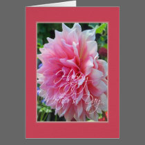 Pink Dahlia - Happy Mother's Day cards