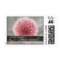 Pink Dahlia � I thee wed stamp