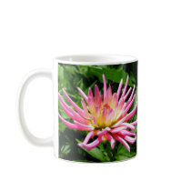Pink dahlia mugs