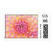 Pink Dahlia Stamp