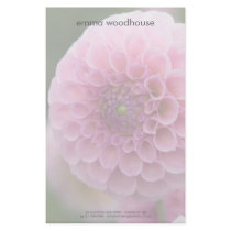 Pink Dahlia stationery by HortusFloridus Pink Dahlia stationery