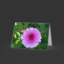 Pink Dahlia Thinking of You cards