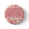 pink daises ~ bridal shower buttons by partypassion pink daises ~ bridal shower buttons