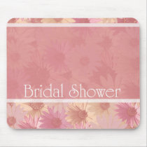 pink daises ~ bridal shower mousepads