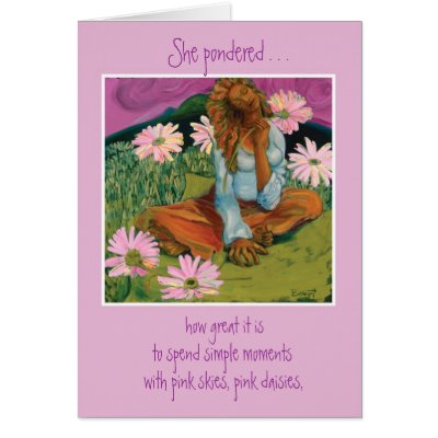 Pink Daisies Cards by MiliGirl
