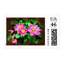 Pink Daisies Stamp