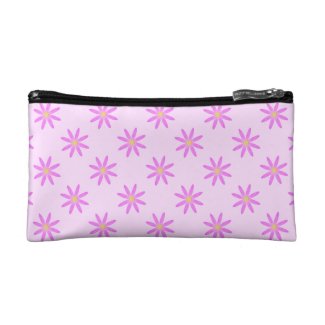 Pink Daisy Cosmetic Bag