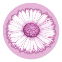 Pink Daisy Floral Sticker by mariannegilliand Pink Daisy Floral Sticker